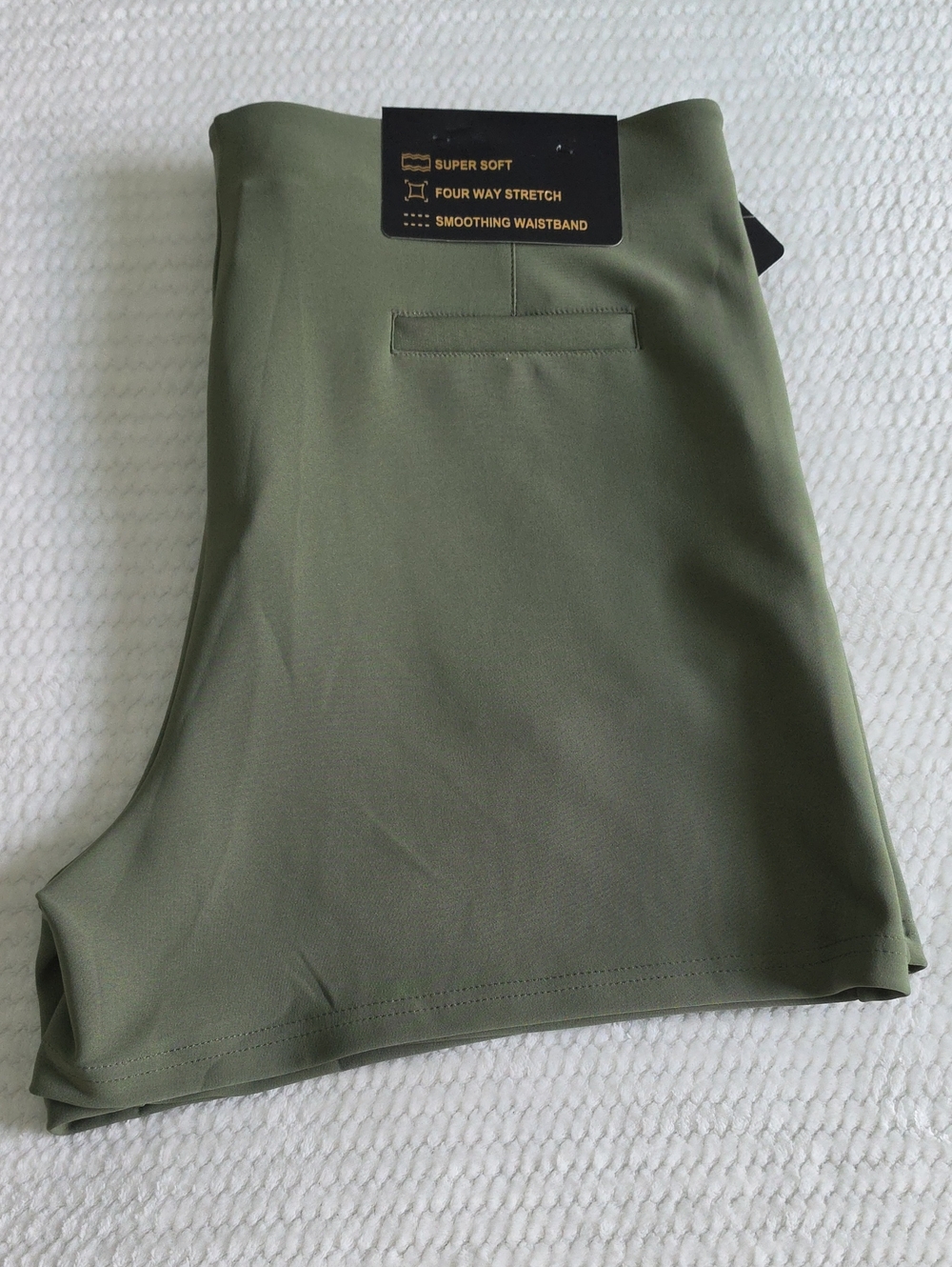 I Believe Olive Green Women's Dress Shorts Brend New